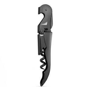 Viski Gunmetal Signature Double Hinged Corkscrew Black Wine Opener